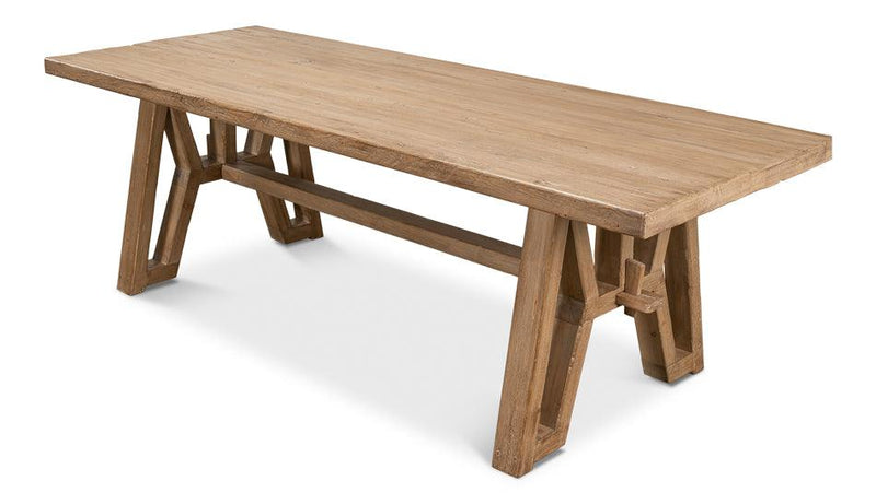 Rustic Beams Miners Dining Table