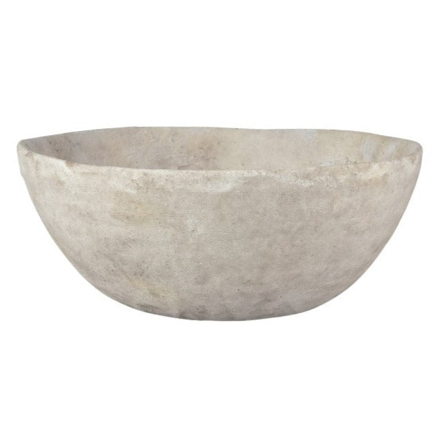 Vintage Matte White Large Bowl