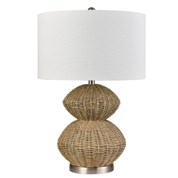 Handwoven Gourd Table Lamp