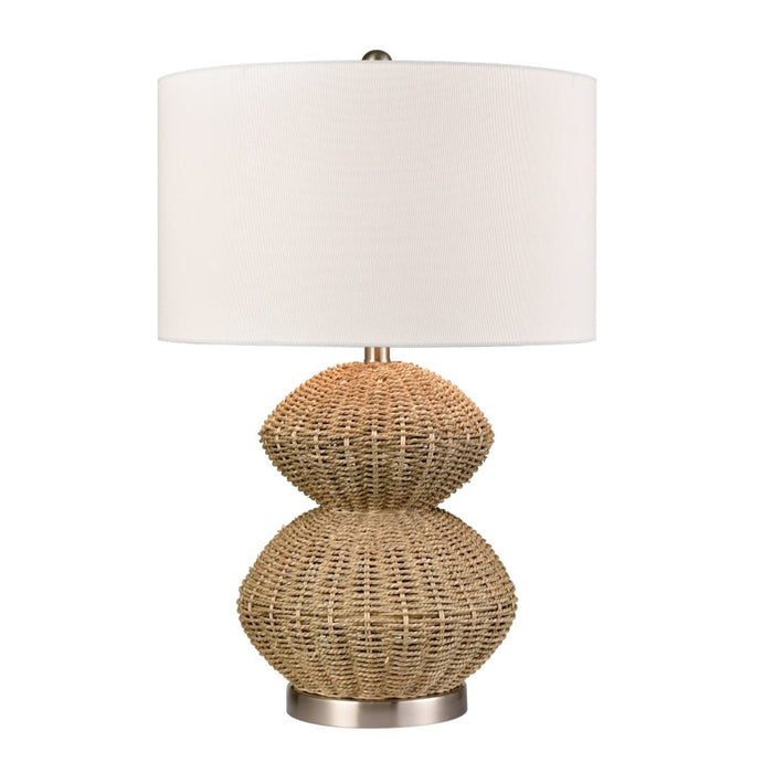 Handwoven Gourd Table Lamp