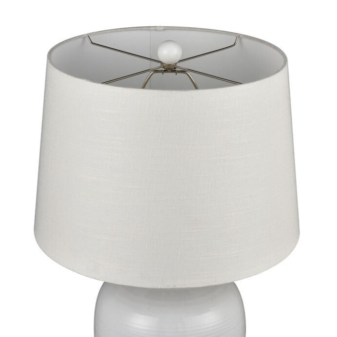 Coastal Two-Tone Earthenware Table Lamp