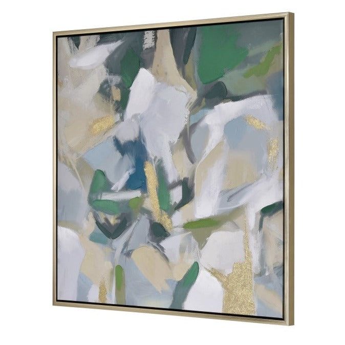 Abstract Bold Emerald Green Wall Art