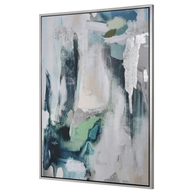 Abstract Green and Blue Wall Art