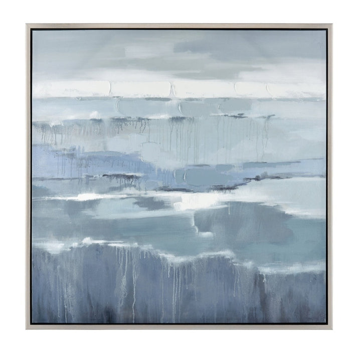 Layered Blue Mirage Wall Art