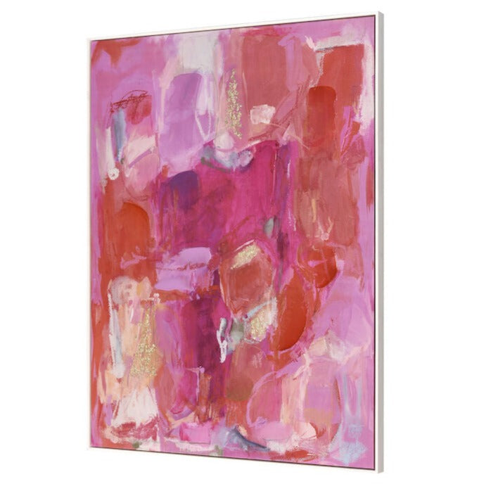 Allusive Pink Abstract Wall Art