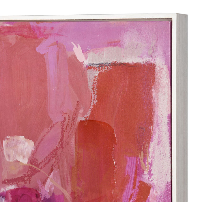 Allusive Pink Abstract Wall Art