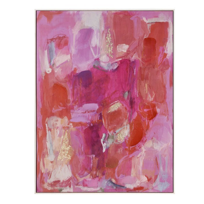 Allusive Pink Abstract Wall Art