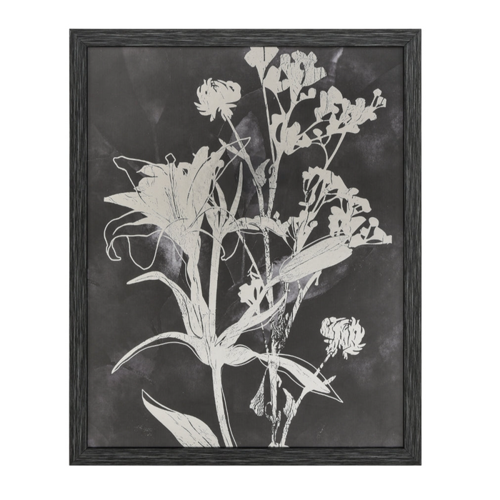 Silhouettes Pressed Flower II Wall Art