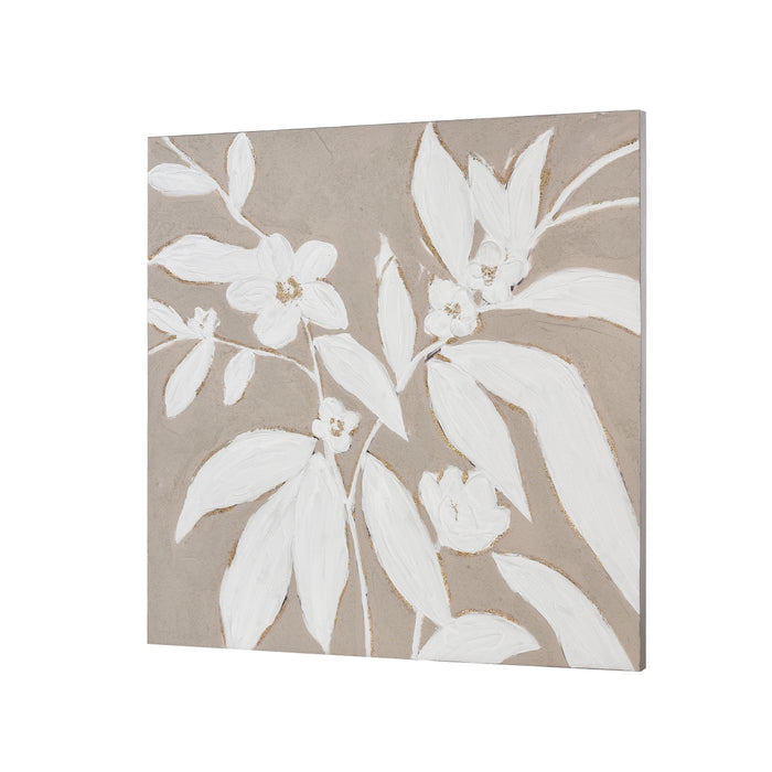 Neutral Floral Silhouette Wall Art