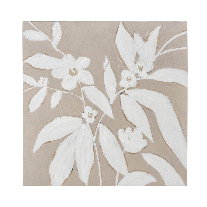 Neutral Floral Silhouette Wall Art