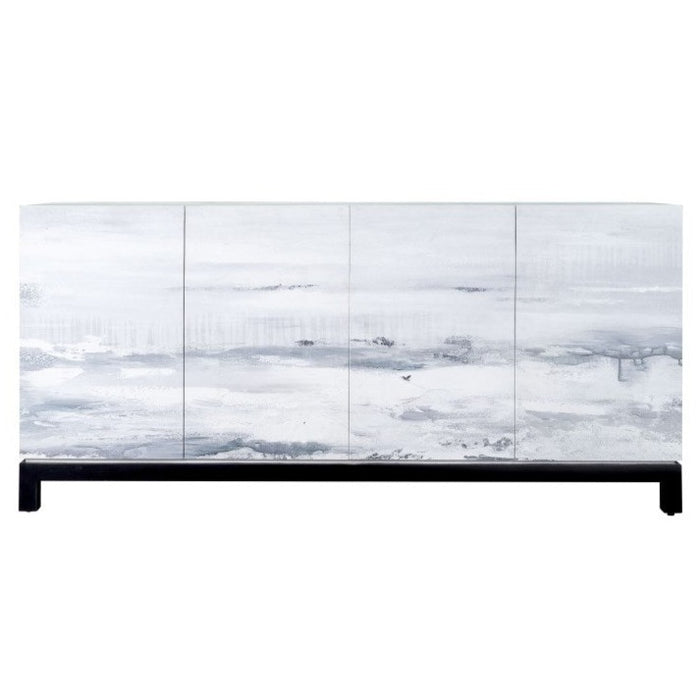 Ocean Gray 4-Door Sideboard