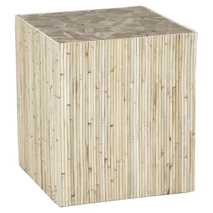 Natural Rattan Accent Table