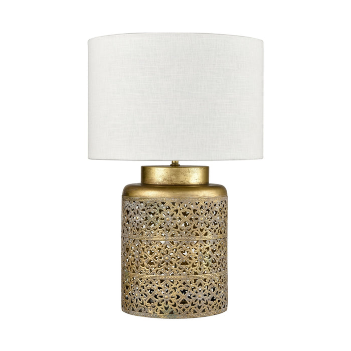 Boho Antique Gold Table Lamp