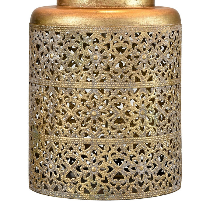 Boho Antique Gold Table Lamp