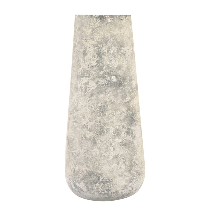 Whitewashed Elongated Vase