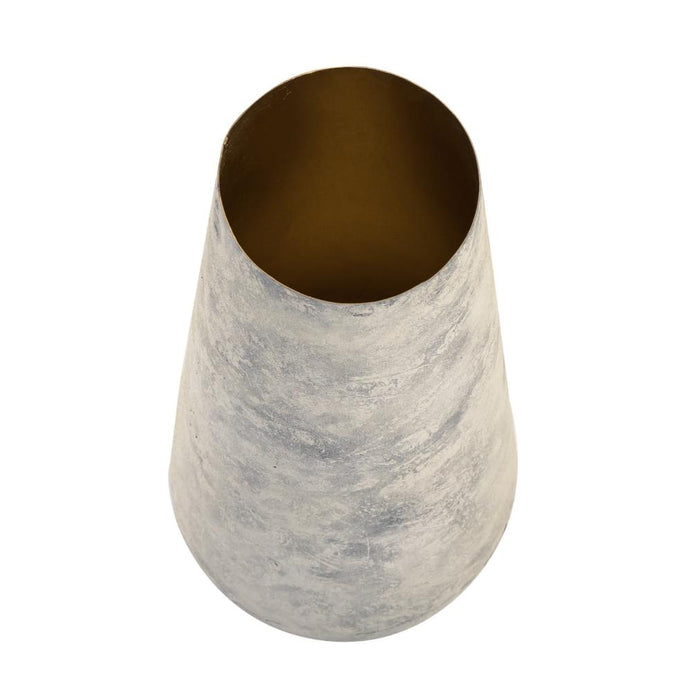 Whitewashed Elongated Vase