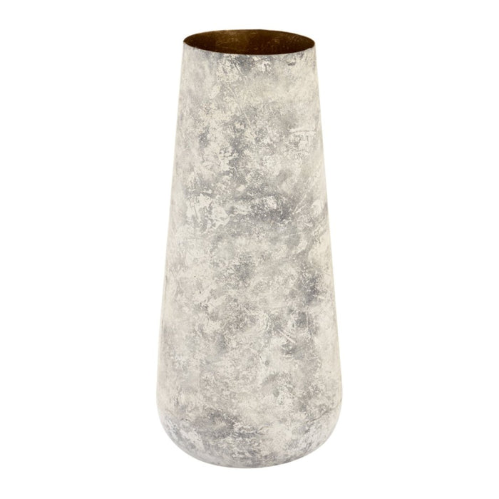 Whitewashed Elongated Vase