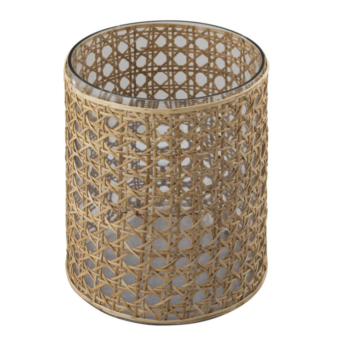 Large Wrapped Rattan Vase