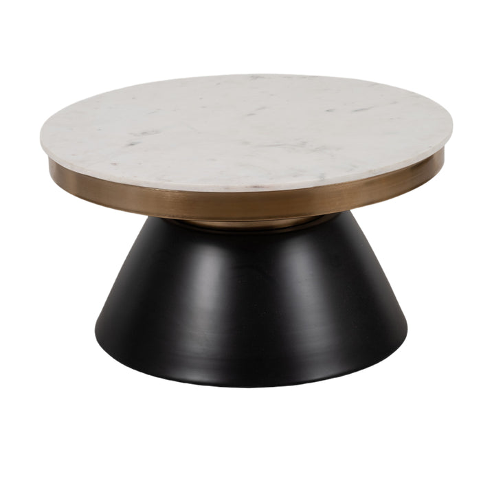 Banded Round Coffee Table