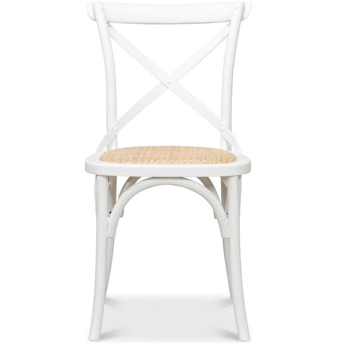 White French Cafe Bistro Dining Chairs - Set of 2