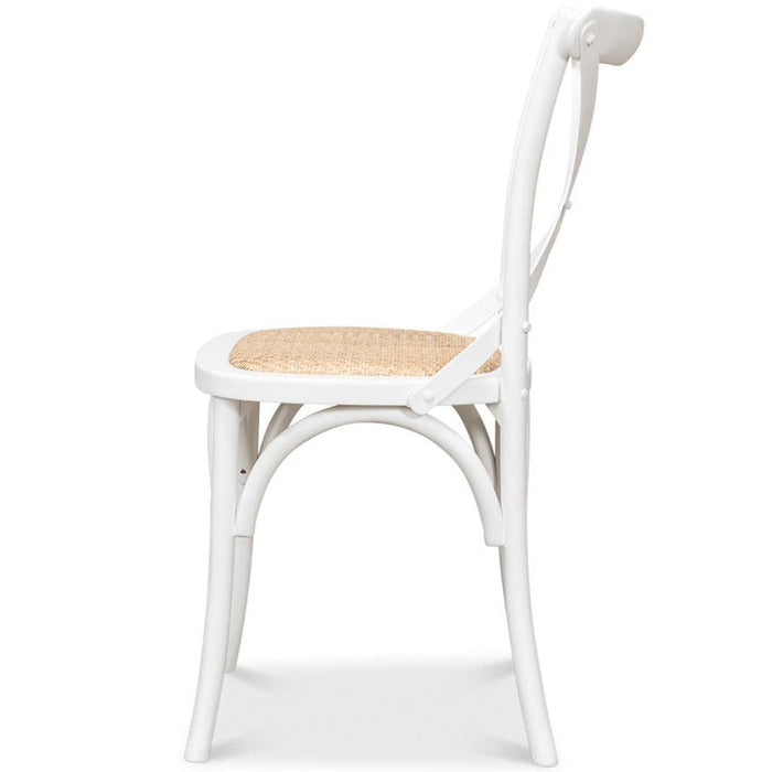 White French Cafe Bistro Dining Chairs - Set of 2