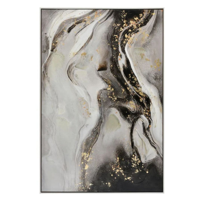 Abstract Gold Flecks Wall Art