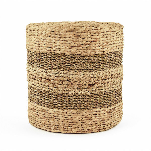 Two Tone Woven Round Stool