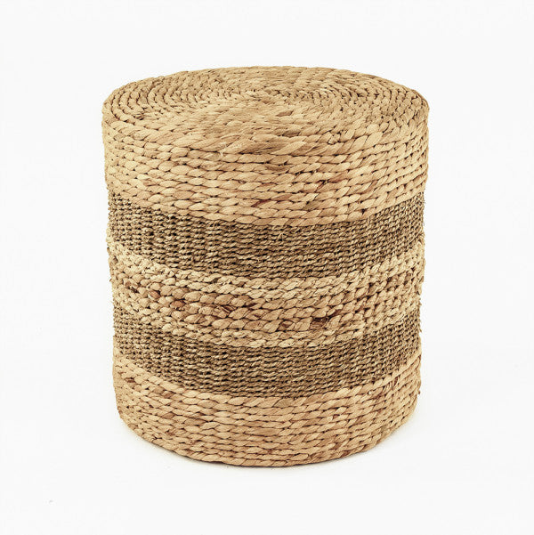 Two Tone Woven Round Stool