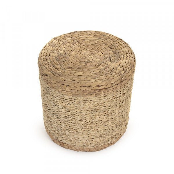 Woven Hyacinth Cylinder Stool